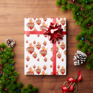 Unbeflecktes Herz-Wrapping-Papier Geschenkpapier