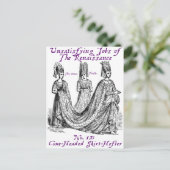 Unbefriedigende Arbeitsplätze in der Renaissance Postkarte (Stehend Vorderseite)