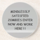 Unbefriedigt Zombies Getränkeuntersetzer (Vorne)