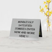 Unbefriedigt Zombies Karte (Gelbe Blume)