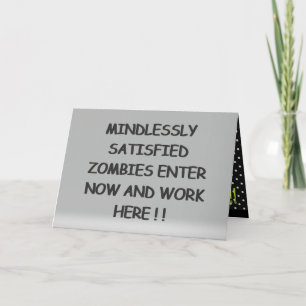 Unbefriedigt Zombies Karte