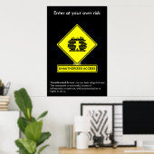 Unbefugtes Access Security Awareness Poster (Heimbüro)
