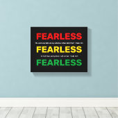 UNBEFÜRCHTETE, inspirierende Psalmen, DIE ICH NICH Leinwanddruck (Insitu (Holzboden))