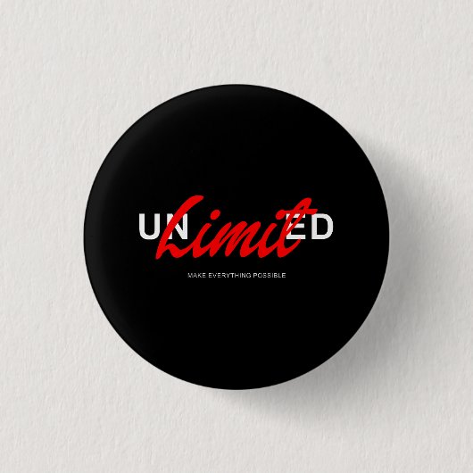 unbegrenzt button (Vorderseite)