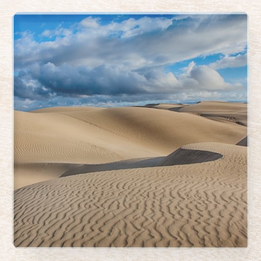 Unbegrenzte Dünen Glasuntersetzer (Vorderseite)