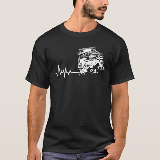 Unbegrenzte Heartbeat-Liebe Jeep T-Shirt-Geschenk T-Shirt (Vorderseite)