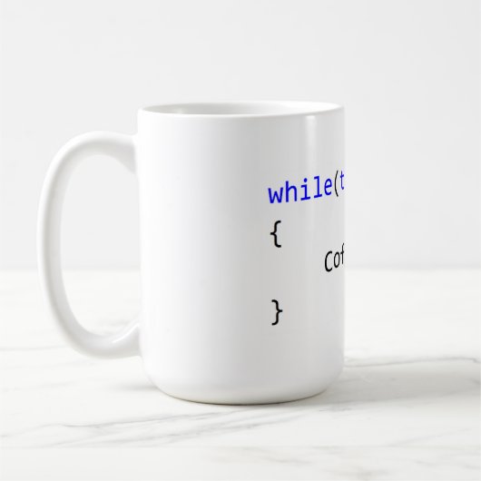 Unbegrenzte Kaffeepause-Schleife Kaffeetasse (Links)