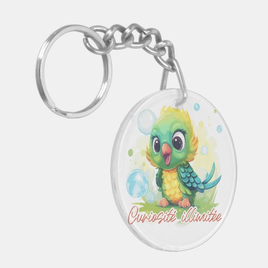 Unbegrenzte Neugier Schlüsselanhänger (Vorderseite links)