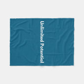 Unbegrenzte potenzielle inspirierende Motivation j Fleecedecke (Vorderseite (Horizontal))