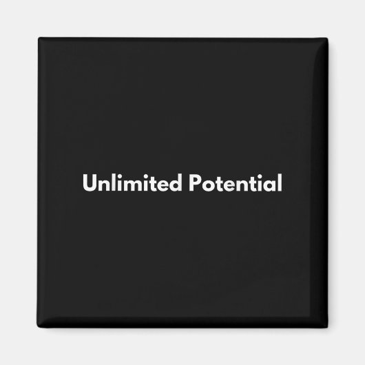 Unbegrenzte potenzielle inspirierende Motivation j Magnet (Vorne)