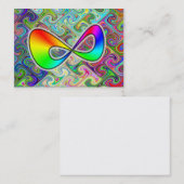 Unbegrenzte Regenbogen-Visitenkarte Visitenkarte (Vorne/Hinten)