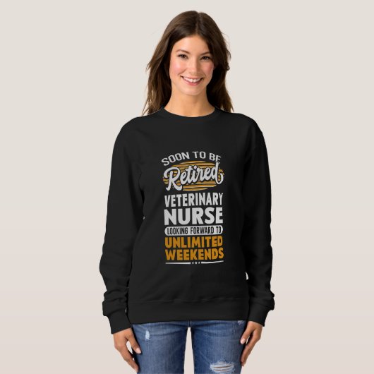 Unbegrenzte Wochenenden Krankenschwester Sweatshirt (Vorne ganz)