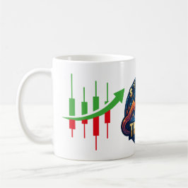 Unbegrenzter Aktienmarkt-Candlestick-Chart Handel Kaffeetasse