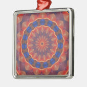 Unbegrenzter DiversitysMandala Silbernes Ornament (Links)