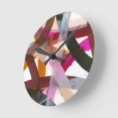 Unbegrenzter Weg II Runde Wanduhr (Winkel)