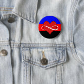 Unbegrenztes Herz mit Flagge Button (Beispiel)