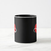 Unbegrenztes Herz Tasse (Zentrum)