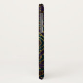 Unbegrenztes keltisches Knoten-Muster auf Leder Case-Mate iPhone Hülle (Hinten/Links)