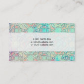 Unbegrenztes keltisches Knoten-Pastellmuster Visitenkarte (Rückseite)