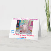 Unbehaarte Haustier-Ratten-Geburtstags-Karte Karte (Rückseite)