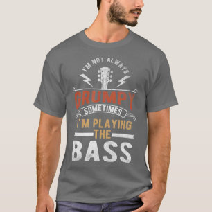 Unbehagen Zitat Bass Gitarre Player Funny Retro Mu T-Shirt