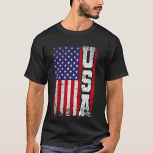 Unbehagliche amerikanische Flagge US 4. Juli Unite T-Shirt
