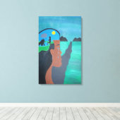 Unbehagliche Canvas Leinwanddruck (Insitu (Holzboden))