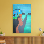 Unbehagliche Canvas Leinwanddruck (Insitu (Wohnzimmer))