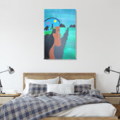 Unbehagliche Canvas Leinwanddruck (Insitu (Schlafzimmer))