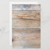 Unbehandeltes Holz Briefpapier (Vorne/Hinten)