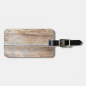 Unbehandeltes Holz Gepäckanhänger (Vorderseite horizontal)