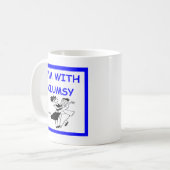 unbeholfener Tänzer Kaffeetasse (Vorderseite Links)
