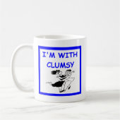 unbeholfener Tänzer Kaffeetasse (Links)