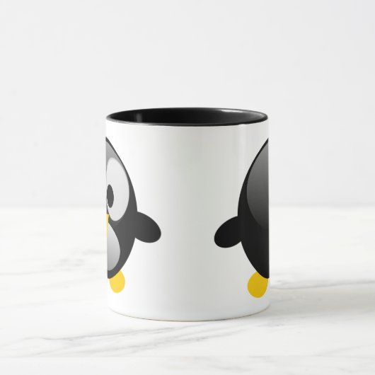 Unbeholfener Tux Pinguin Linuxs Tasse (Zentrum)