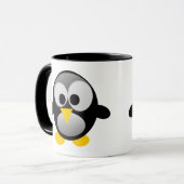 Unbeholfener Tux Pinguin Linuxs Tasse (Vorderseite Links)