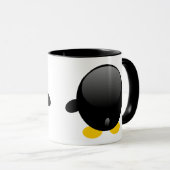 Unbeholfener Tux Pinguin Linuxs Tasse (VorderseiteRechts)
