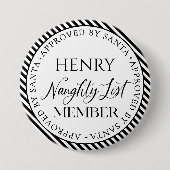 Unbeholfenes Mitglied der Liste, das von Weihnacht Button (Vorderseite)