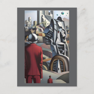 Unbekannt Verlagerungen - Ken Gage Surreal Art Postkarte