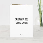 Unbekannte Braut Karte (Rückseite)