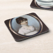 Unbekannte Frau Getränkeuntersetzer (Linke Seite)