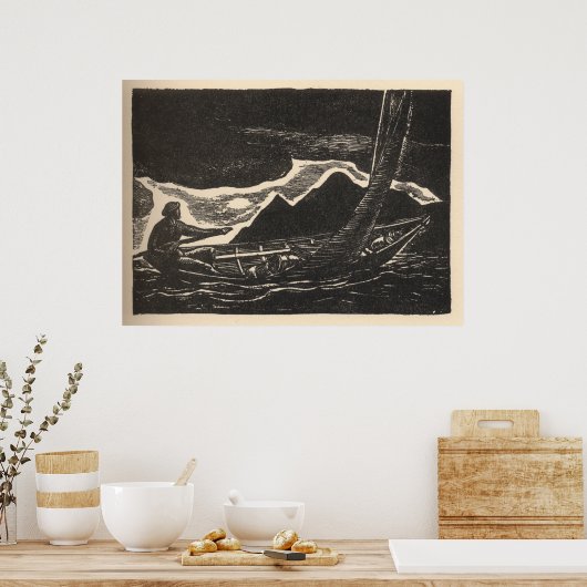 Unbekannte Gewässer Poster (Küche)