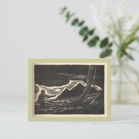 Unbekannte Gewässer Postkarte (Stehend Vorderseite)