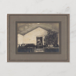 Unbekannte Postkarte der Kirche