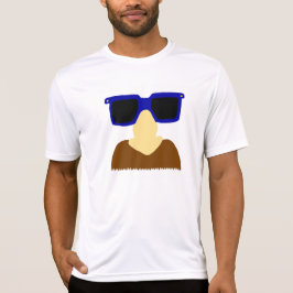 Unbekannte Schnurrbart-u. Glas-Shirts T-Shirt