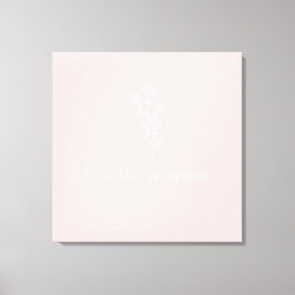 Unbekannte schöne Blume ohne Regen keine Blume g Leinwanddruck