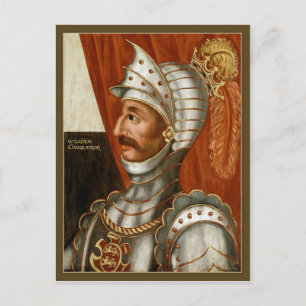 Unbekannter britischer William der Eroberer c. 161 Postkarte