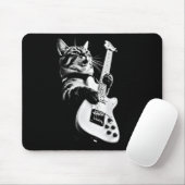 Unbekannter Designer Rock Cat Playing Guitar - Fun Mousepad (Mit Mouse)