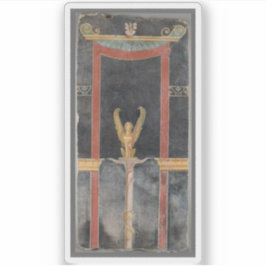 Unbekannter Maker - Sphinx auf schwarzem Grund Aufkleber