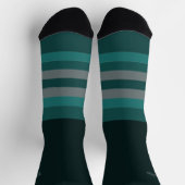 Unbekannter Mann heimlich Wild Grüner Kontrast Socken (Oben)