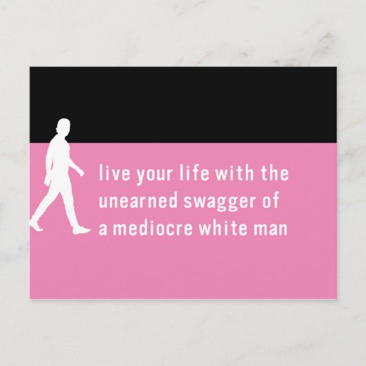 Unbekannter Swagger von mittelalterlichen weißen T Postkarte (Vorderseite)